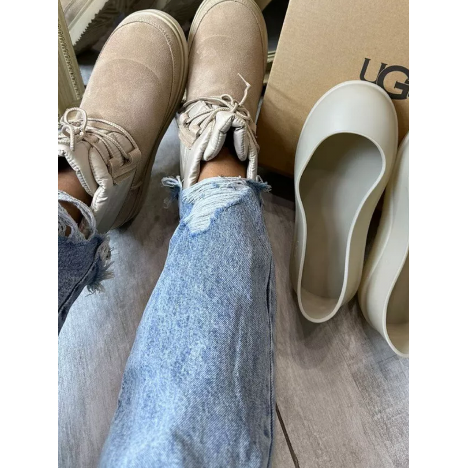 UGG Classic Mini Lace-Up Weather Sand