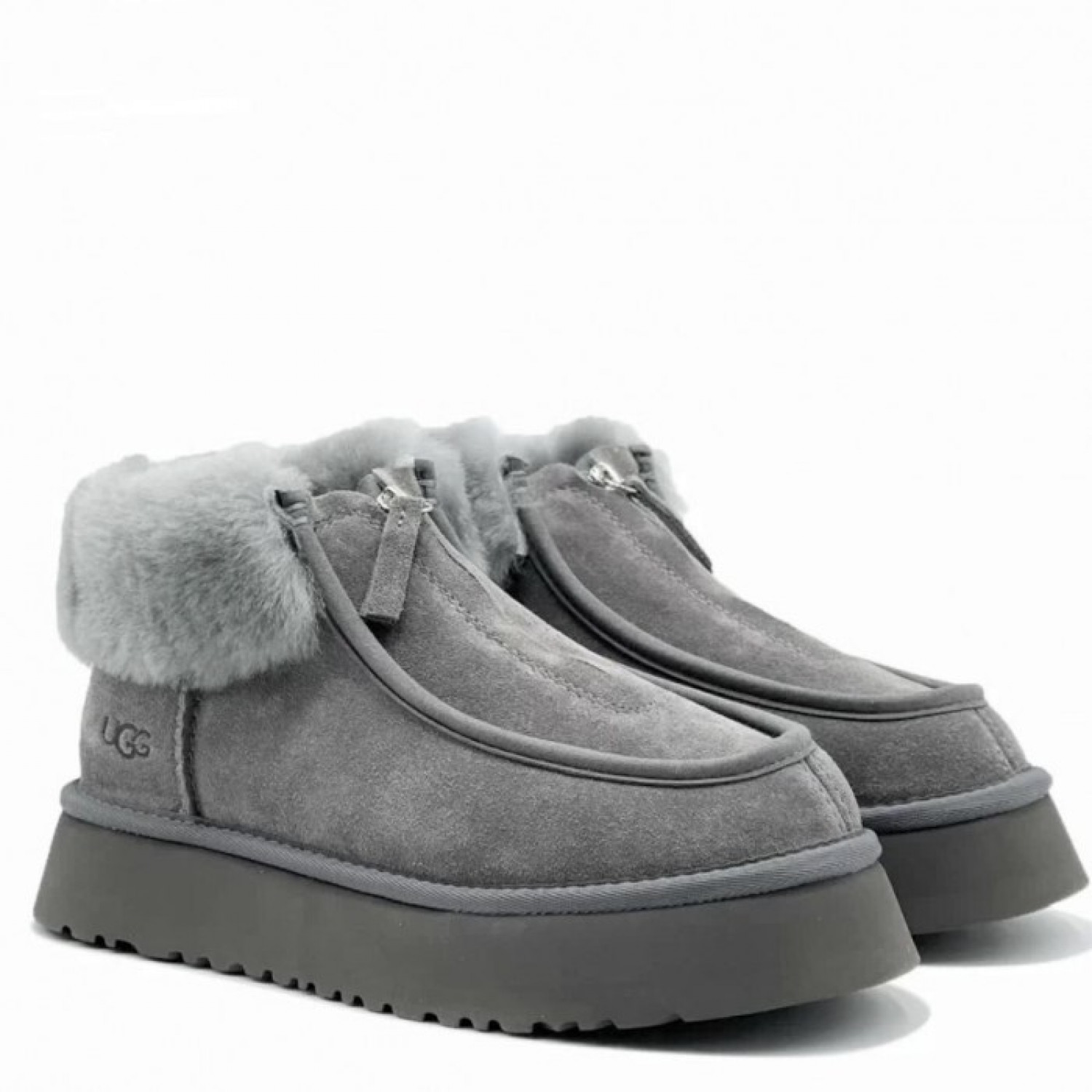 UGG Funkette Platform Boots Grey