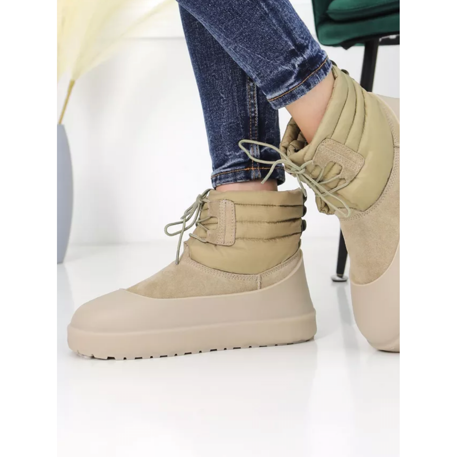 UGG Classic Mini Lace-Up Weather Dune
