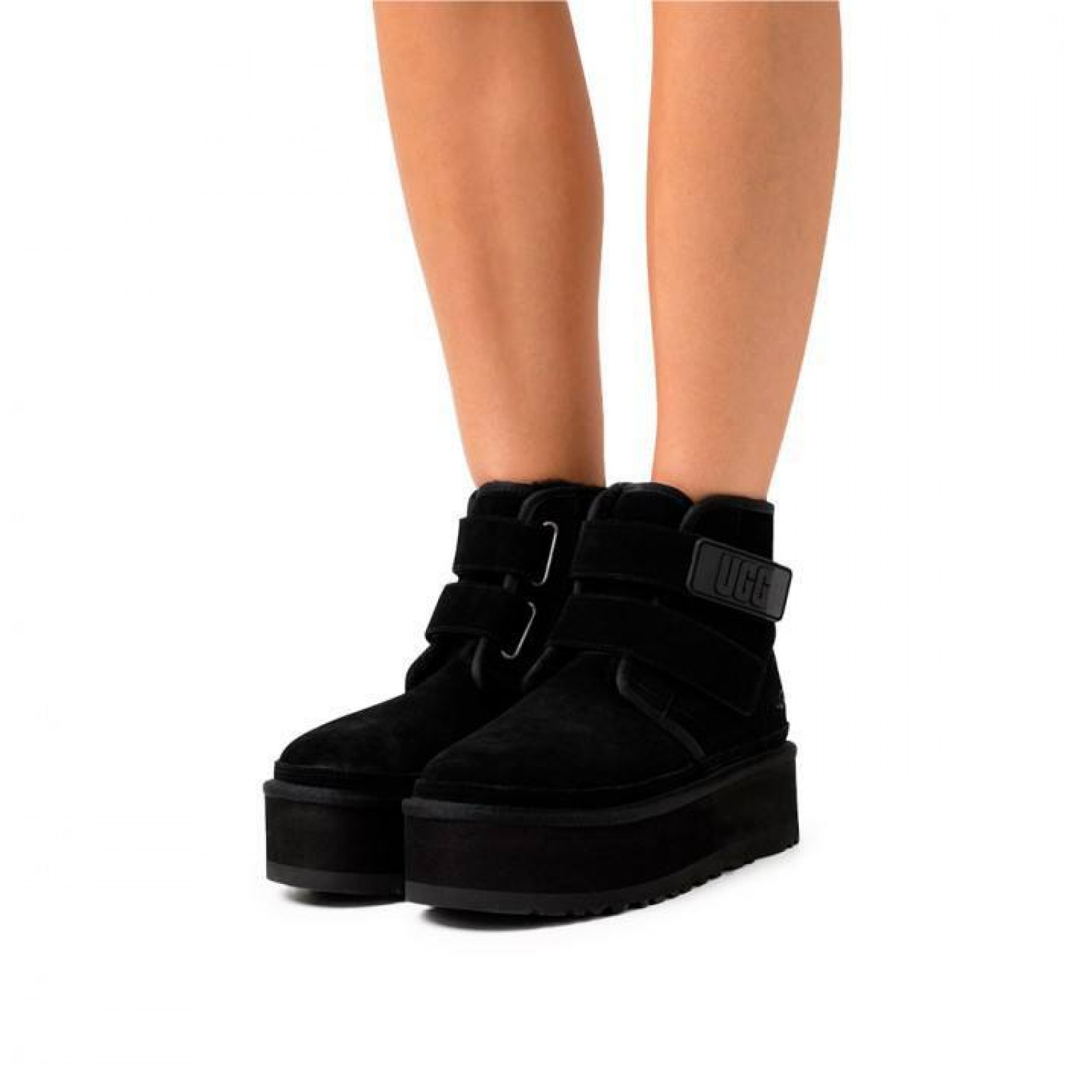 UGG Neumel Platform Buckle Black