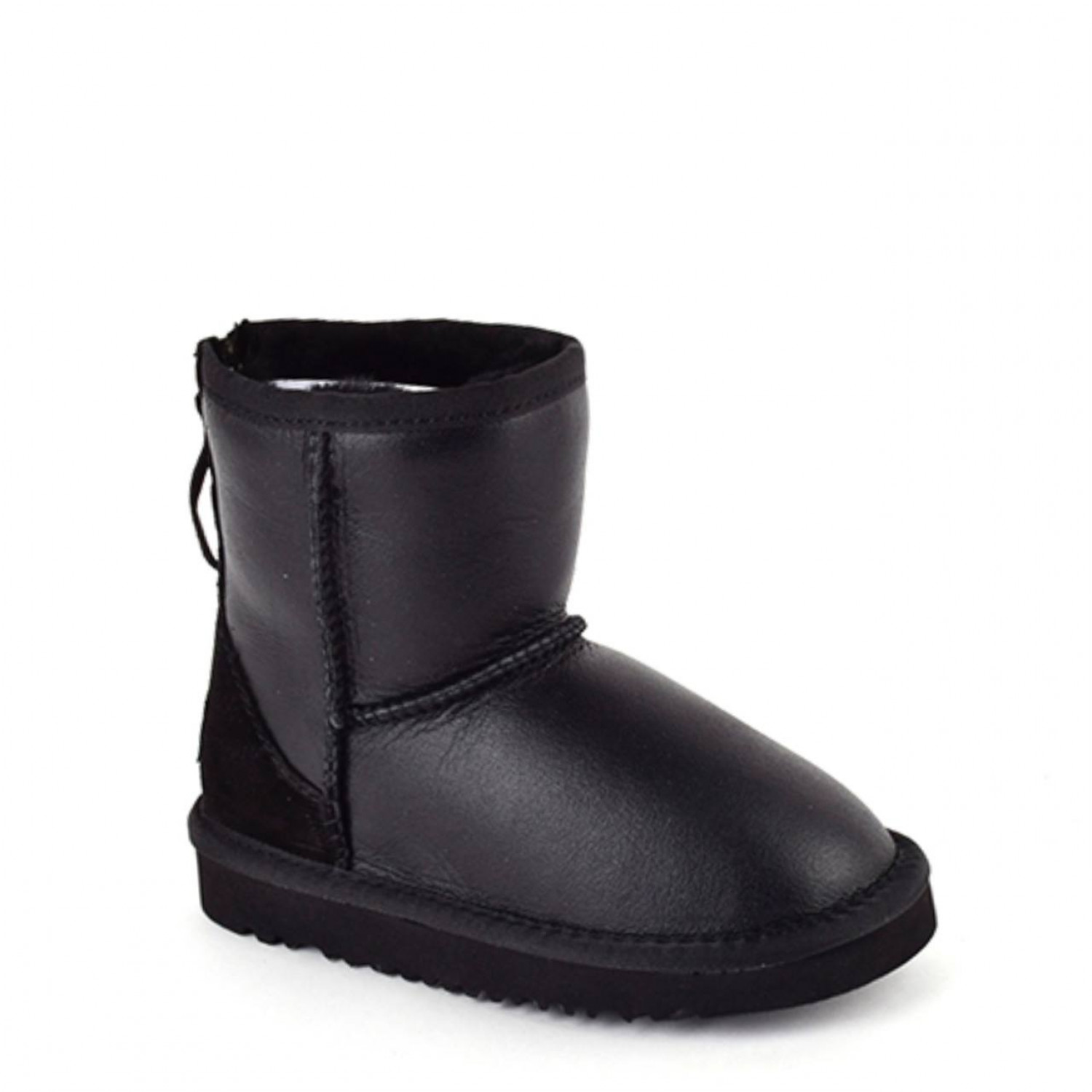 UGG Kids Classic Zip Short Metallic Black 