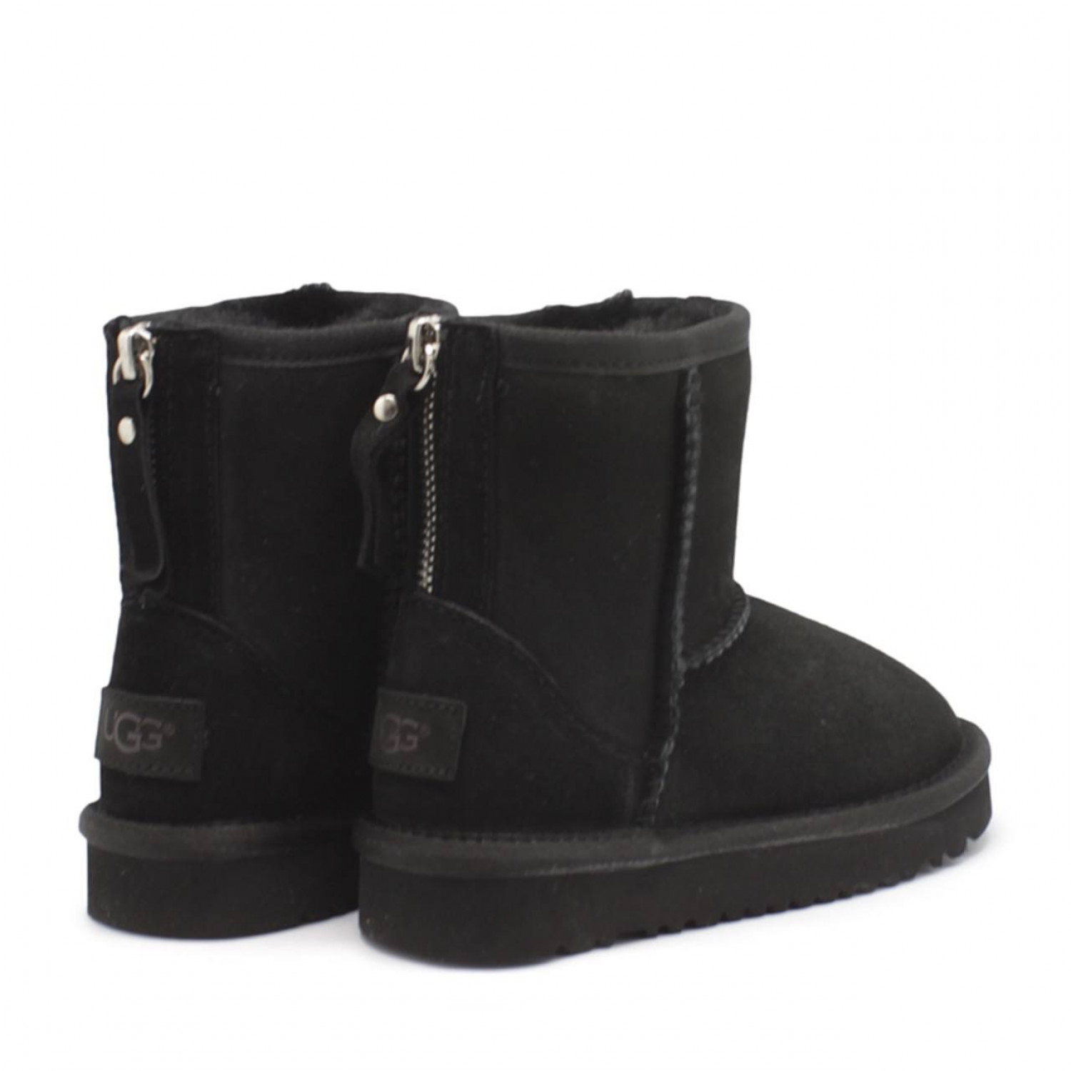 UGG Kids Classic Zip Short Black 