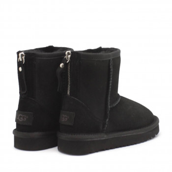 UGG Kids Classic Zip Short Black 