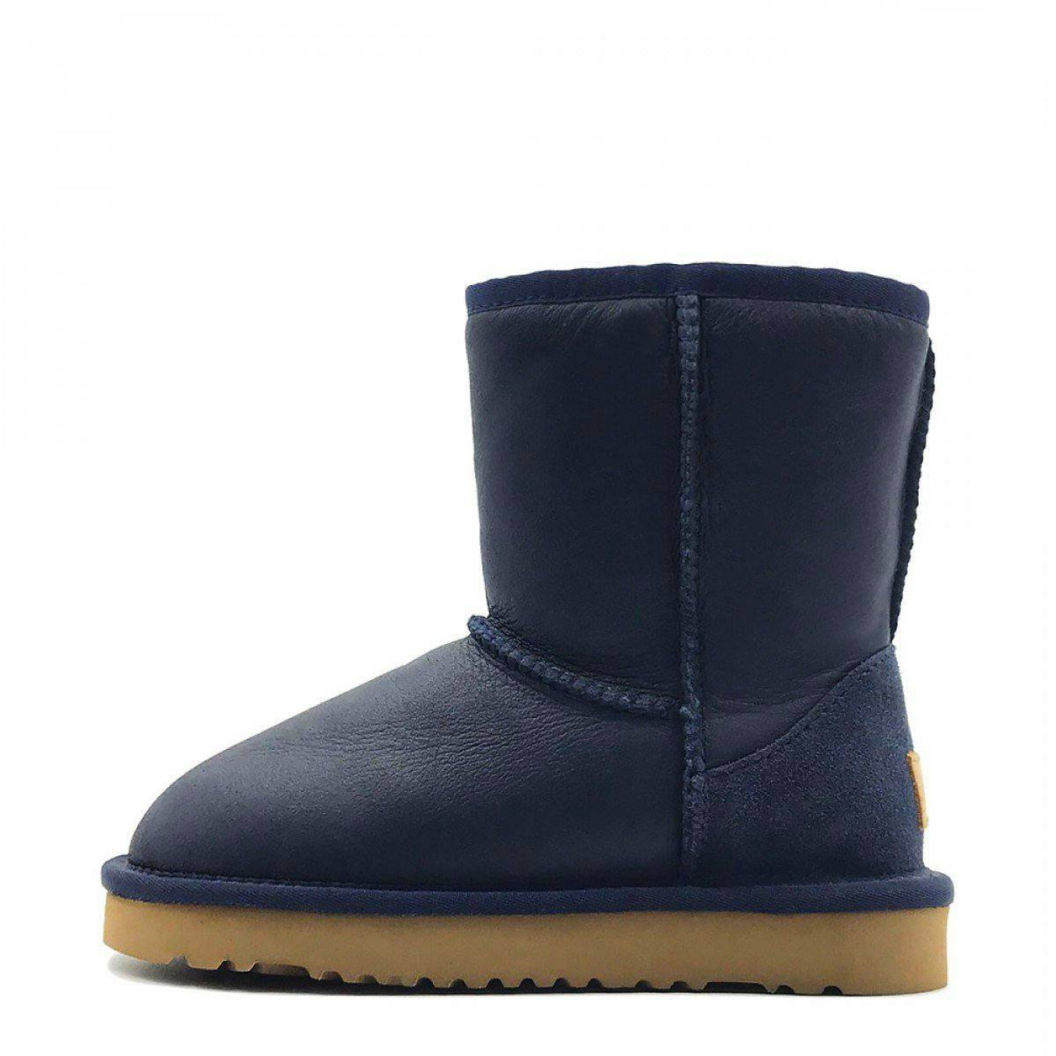 UGG Kids Classic Short Metallic Navy 