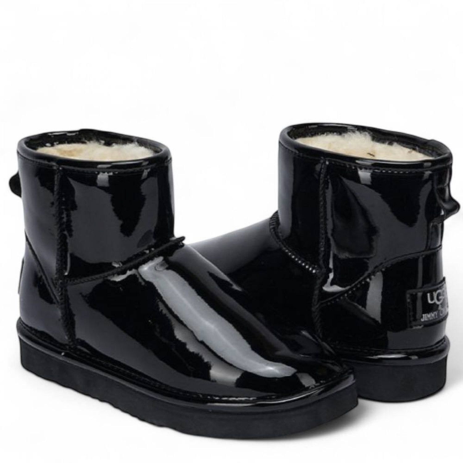 UGG & Jimmy Choo Mini Patent Black