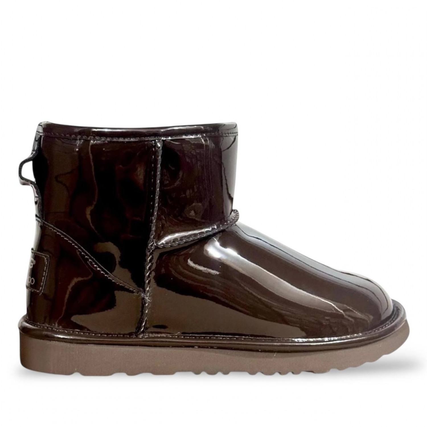 UGG & Jimmy Choo Mini Patent Chocolate
