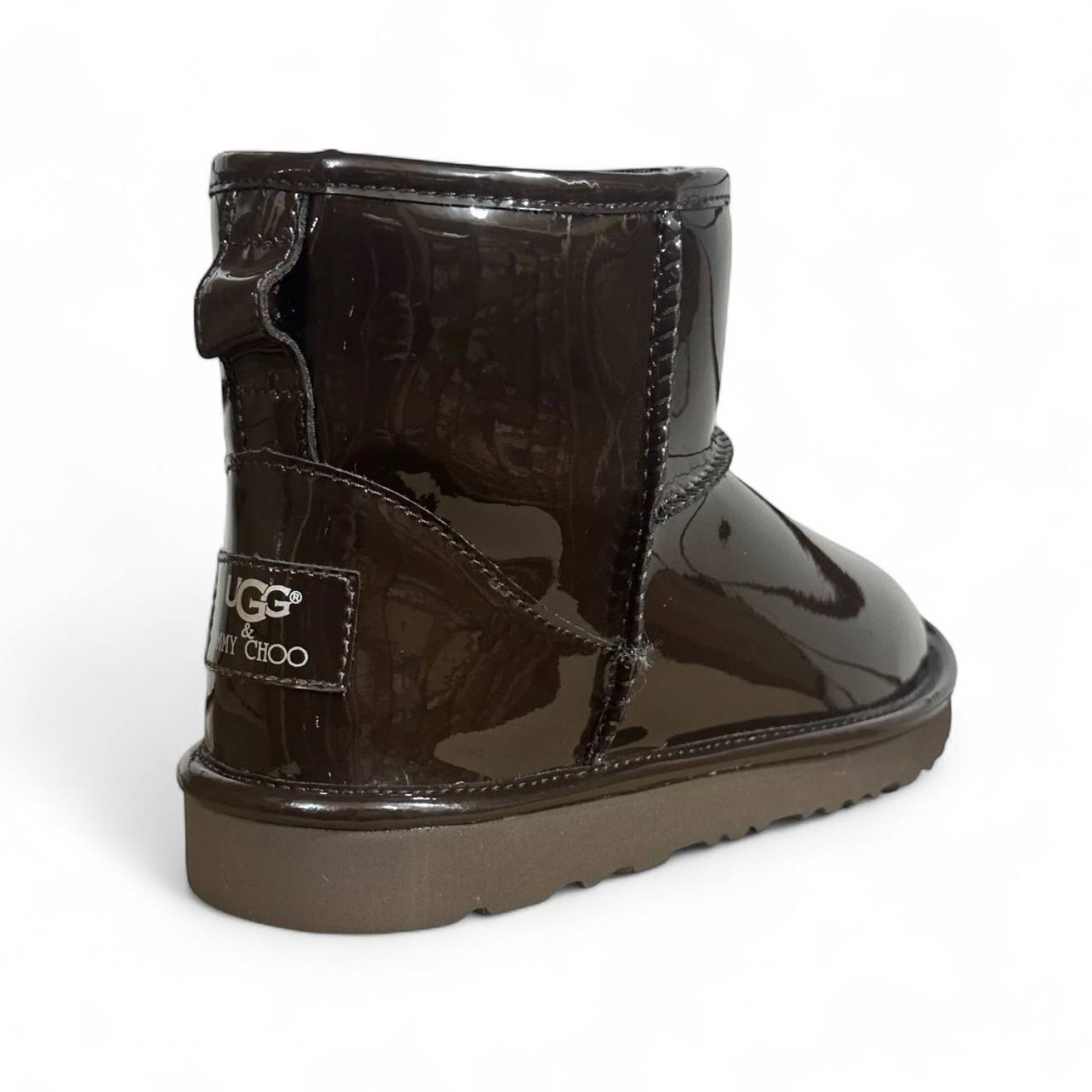 UGG & Jimmy Choo Mini Patent Chocolate