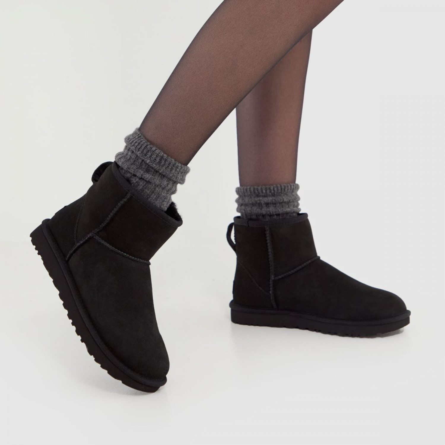 UGG Classic Mini Metallic Grey
