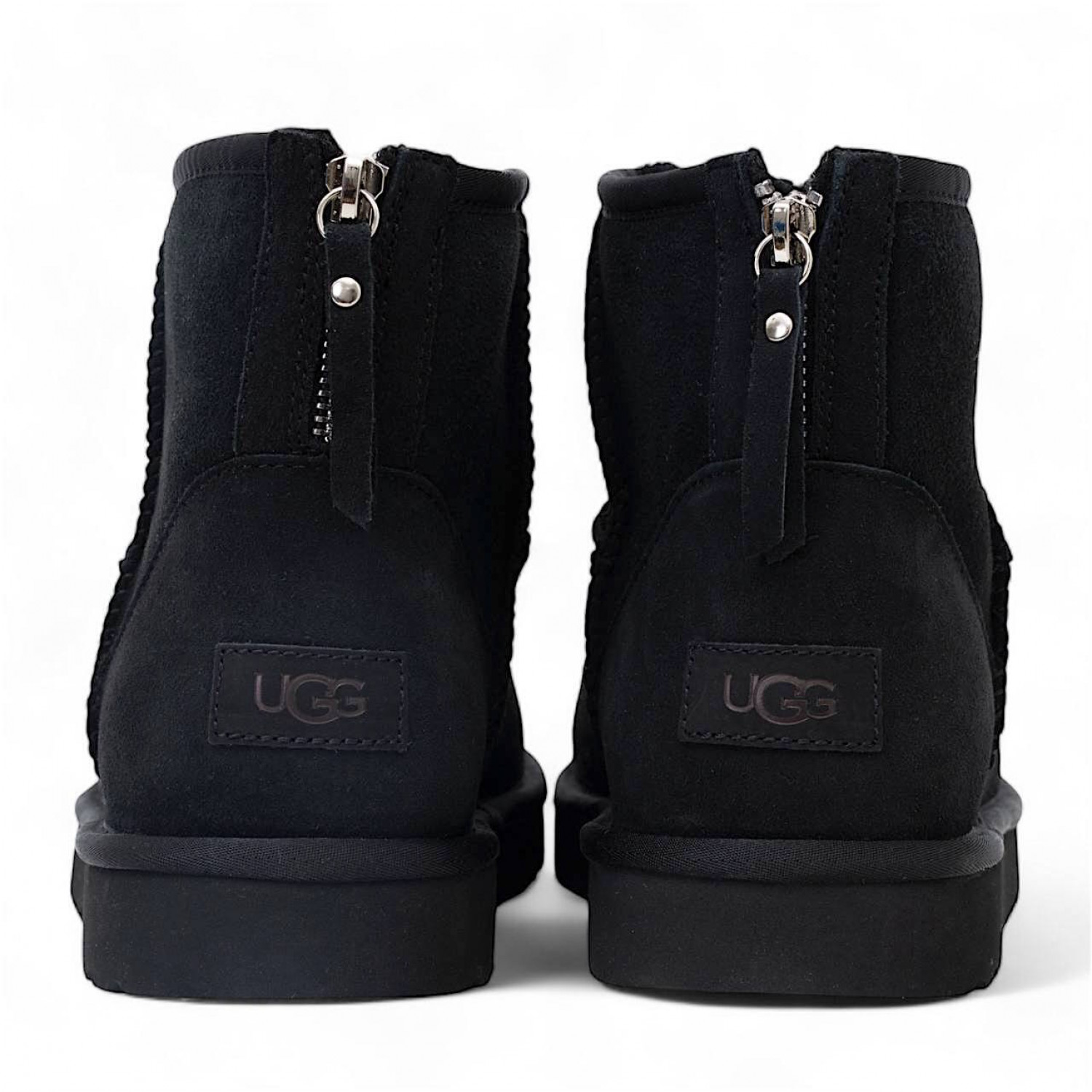 UGG Mens Classic Mini Zip II Black 