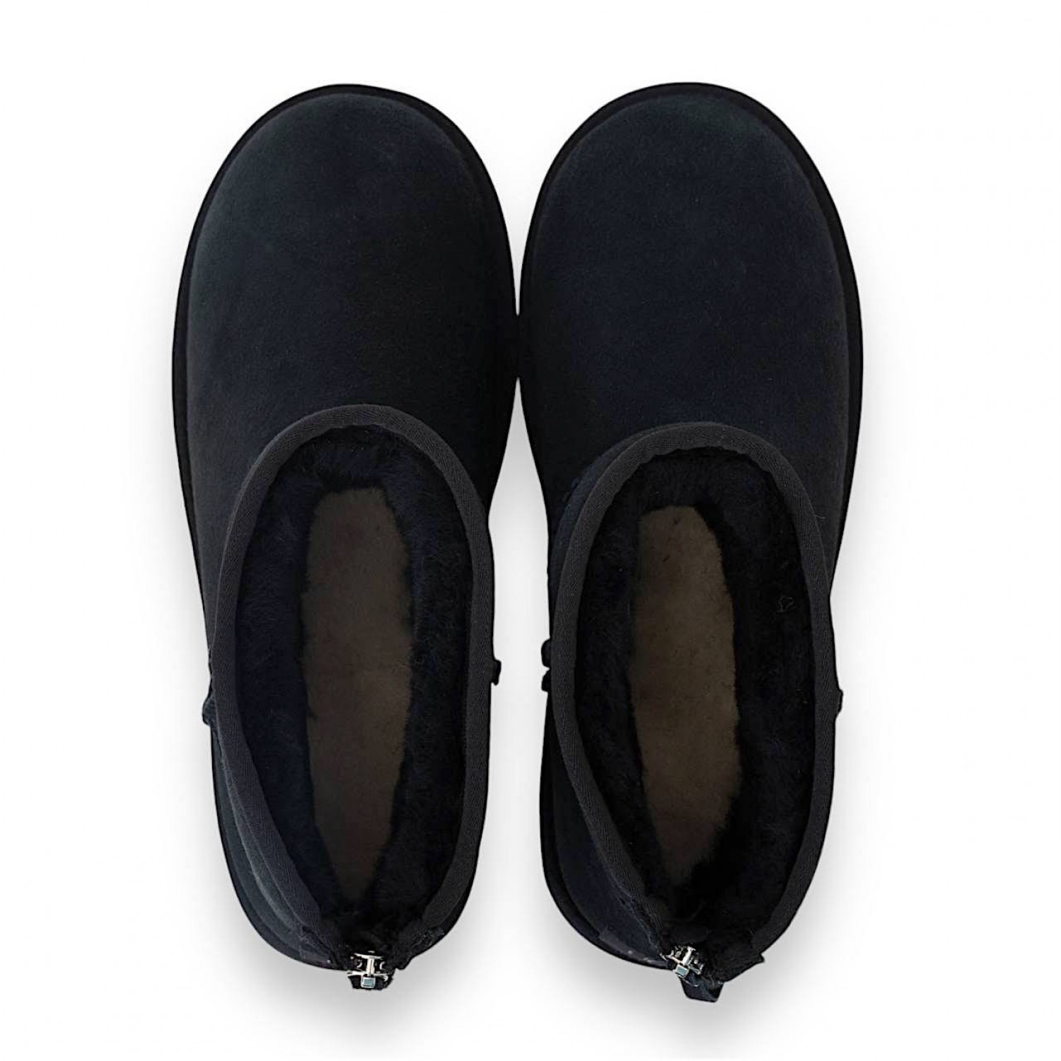 UGG Mens Classic Mini Zip II Black 