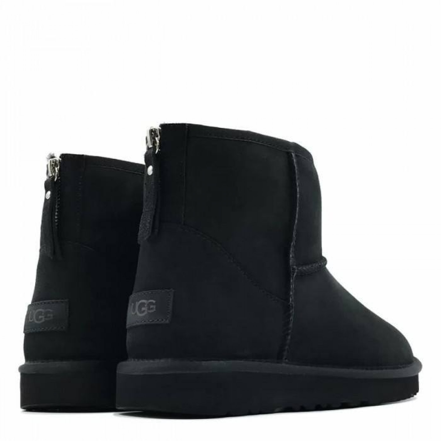 UGG Mens Classic Mini Zip II Black 