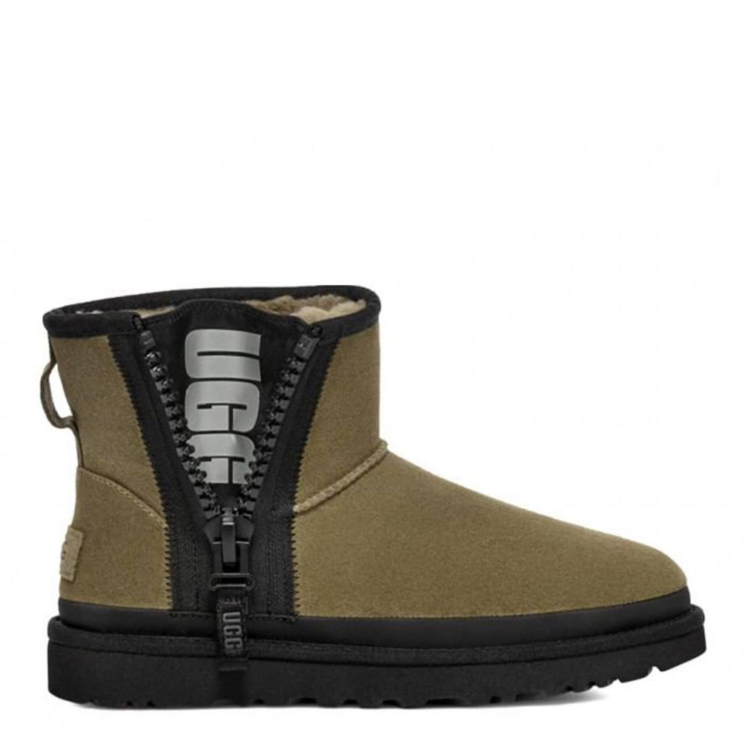 UGG Classic Mini Zipper Tape Logo Burnt Olive