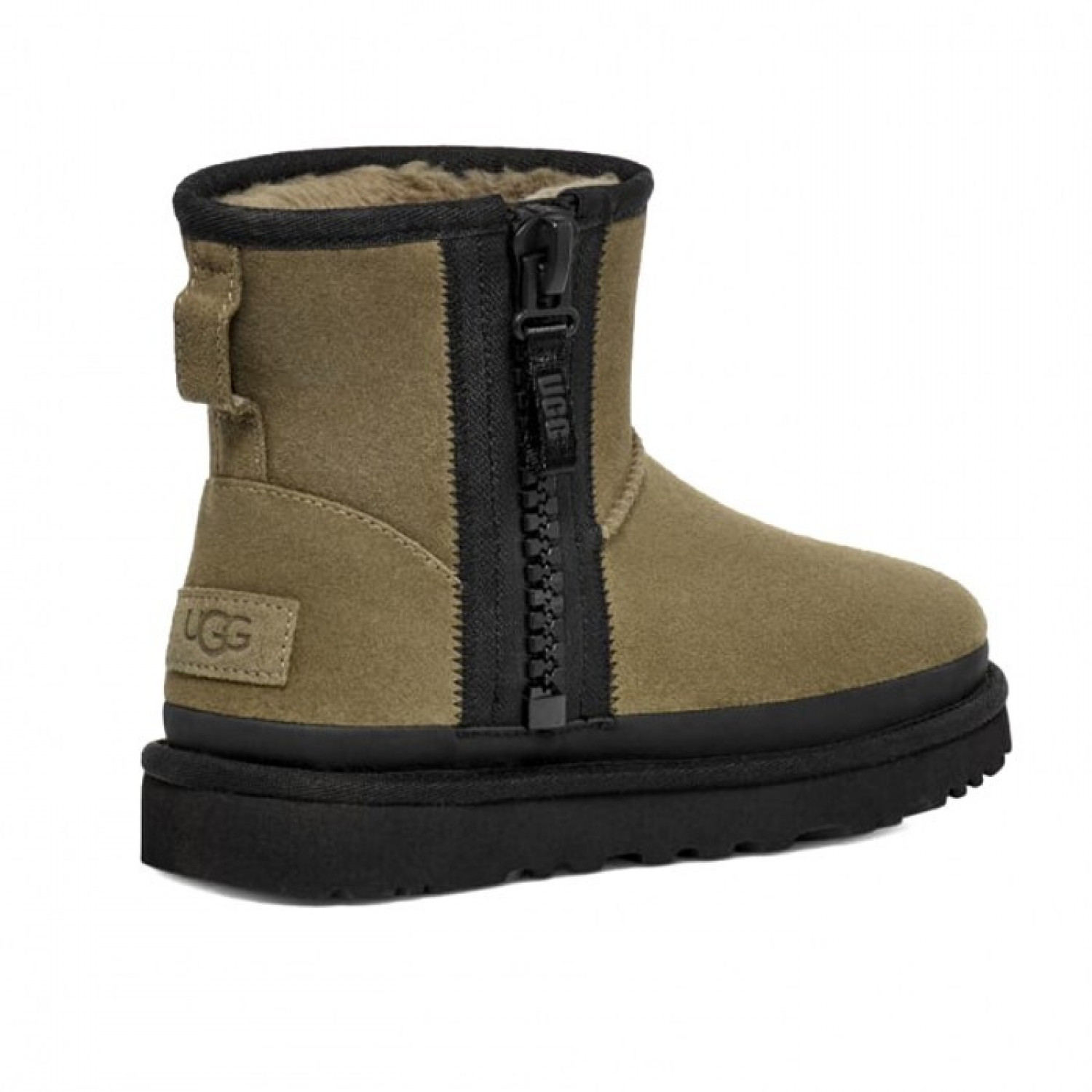 UGG Classic Mini Zipper Tape Logo Burnt Olive