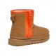 UGG Classic Mini Zipper Tape Logo Chestnut
