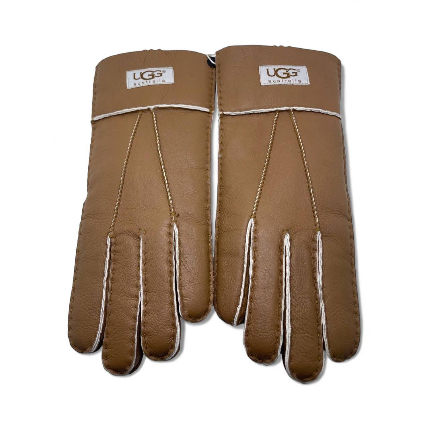 Women's Sheepskin Glove Metallic Chestnut
