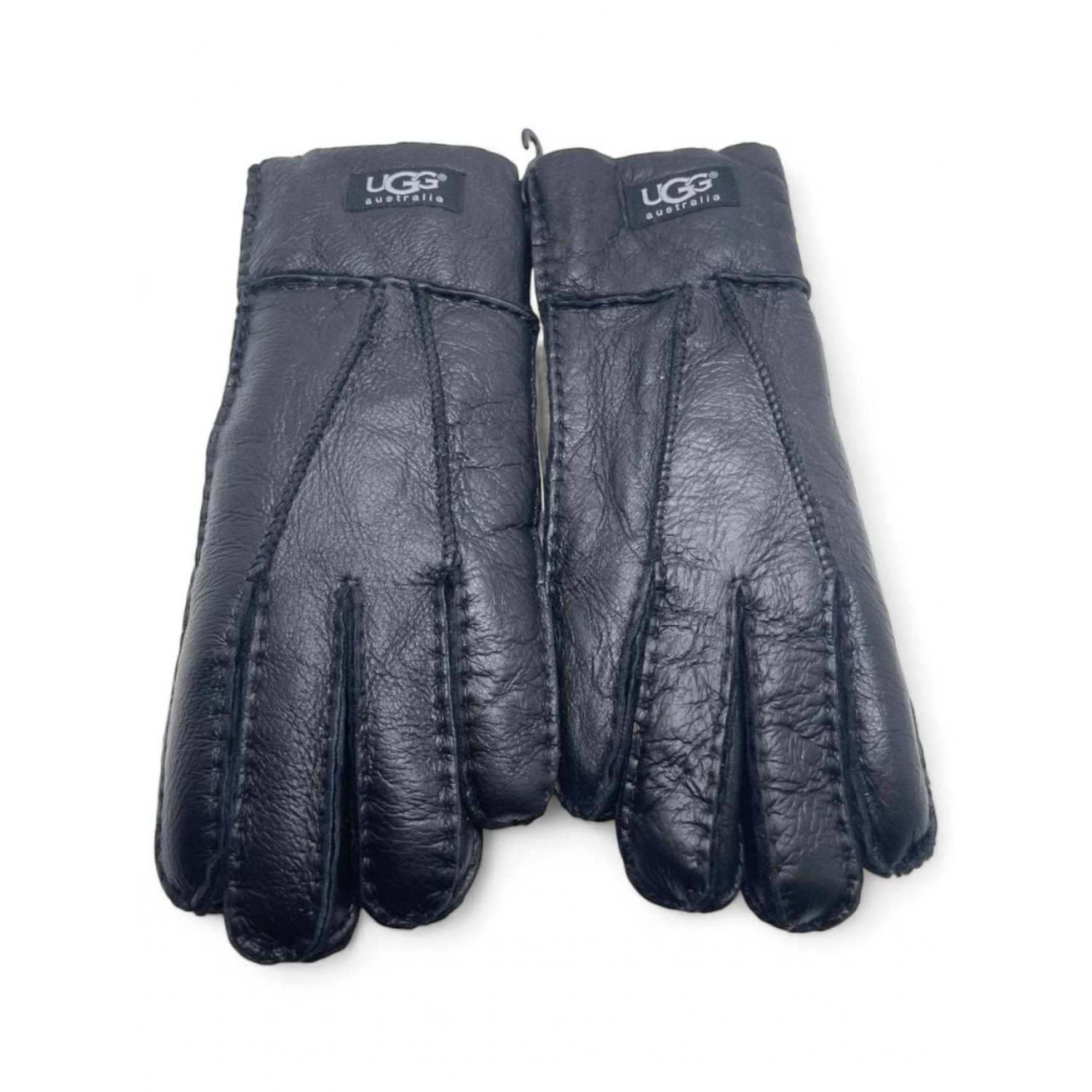 Women's Sheepskin Glove Metallic Black