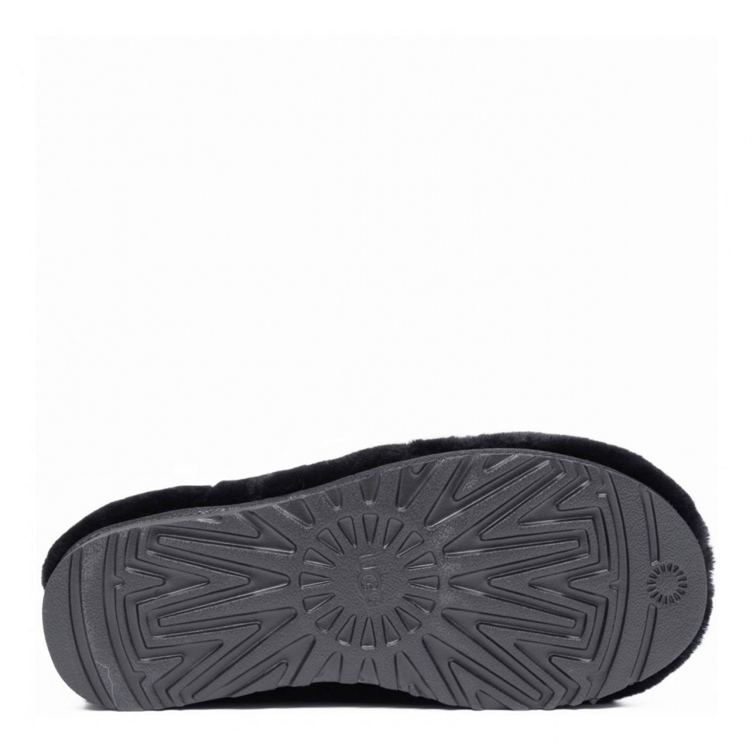 UGG Hailey Fluff Slippers Black