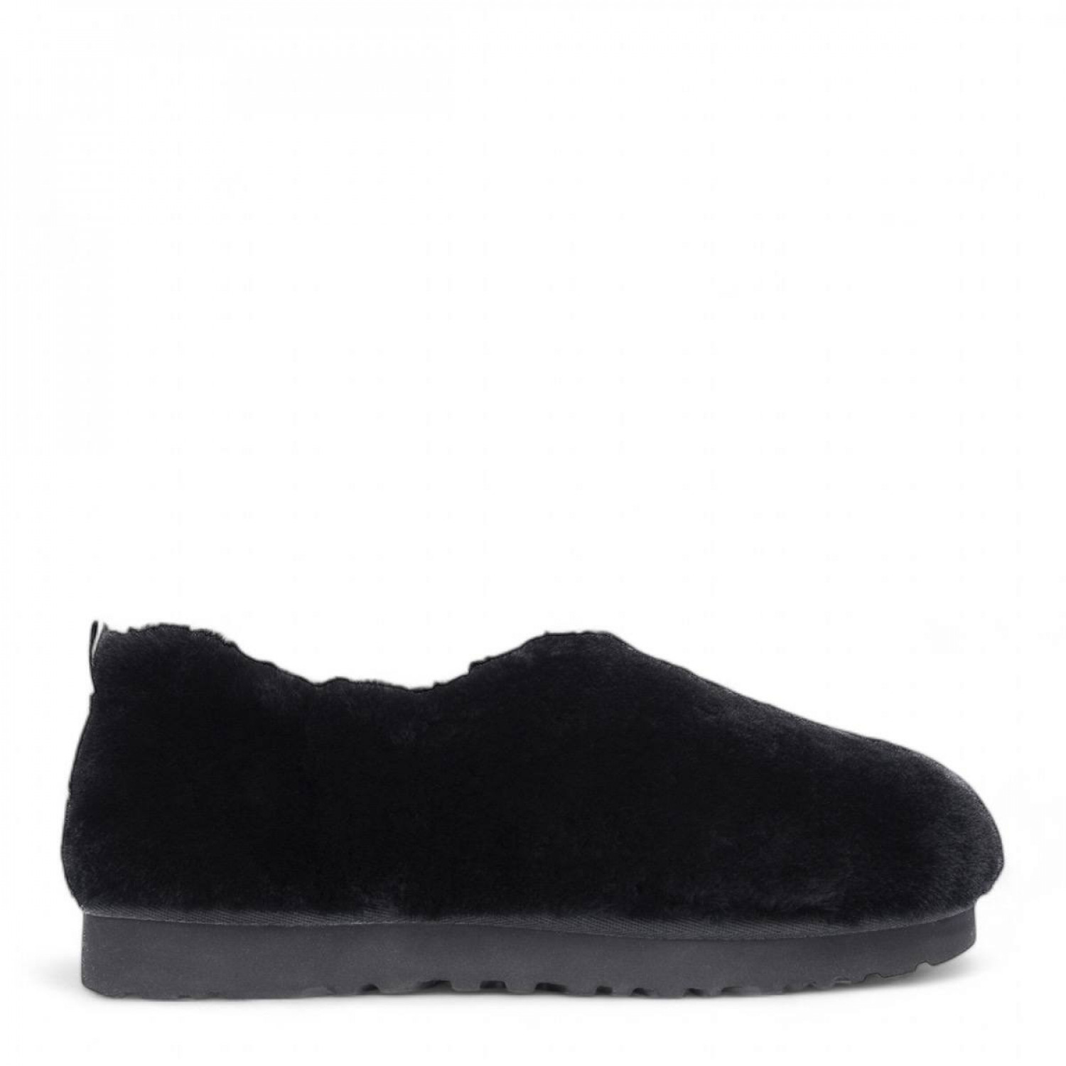 UGG Hailey Fluff Slippers Black