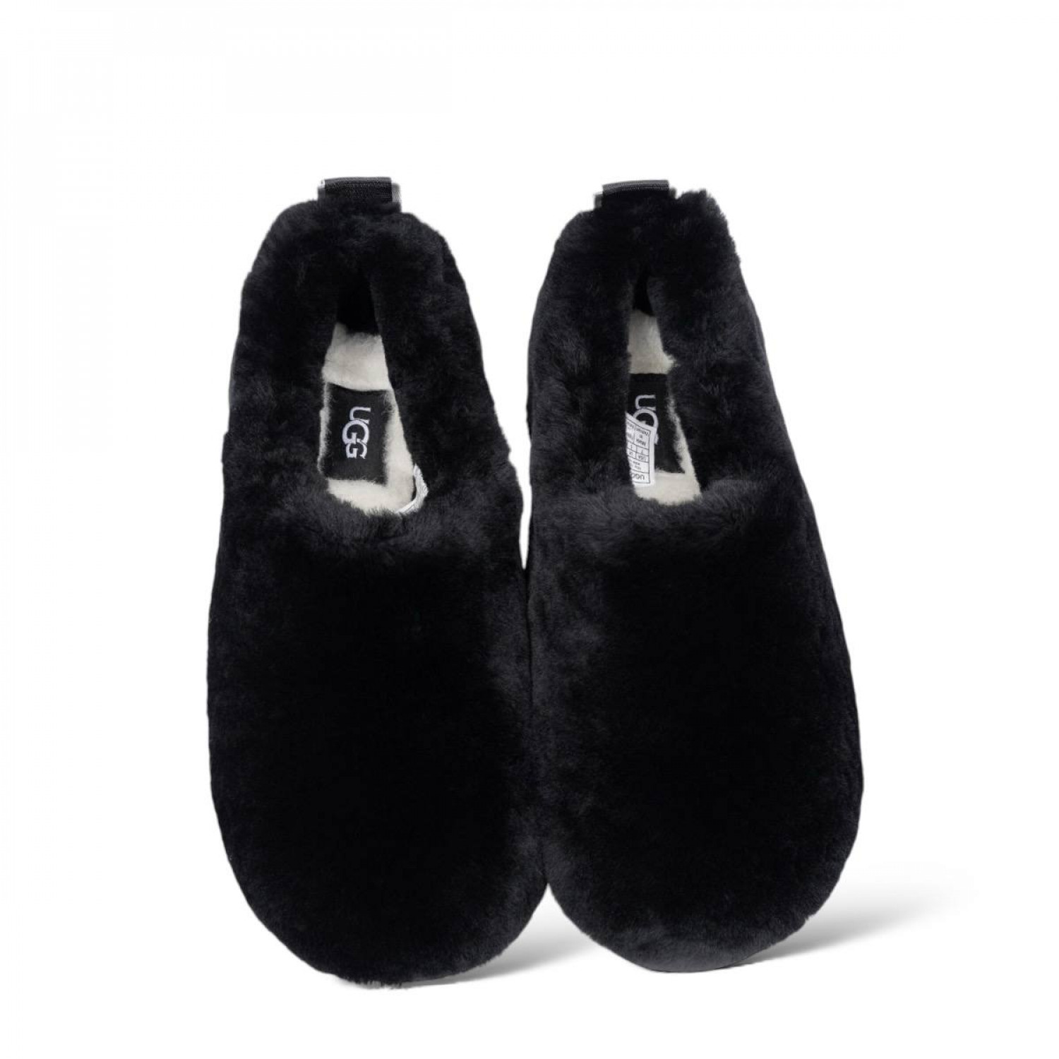 UGG Hailey Fluff Slippers Black