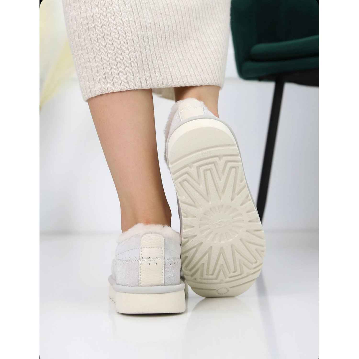 UGG Stitch Slip On Beige