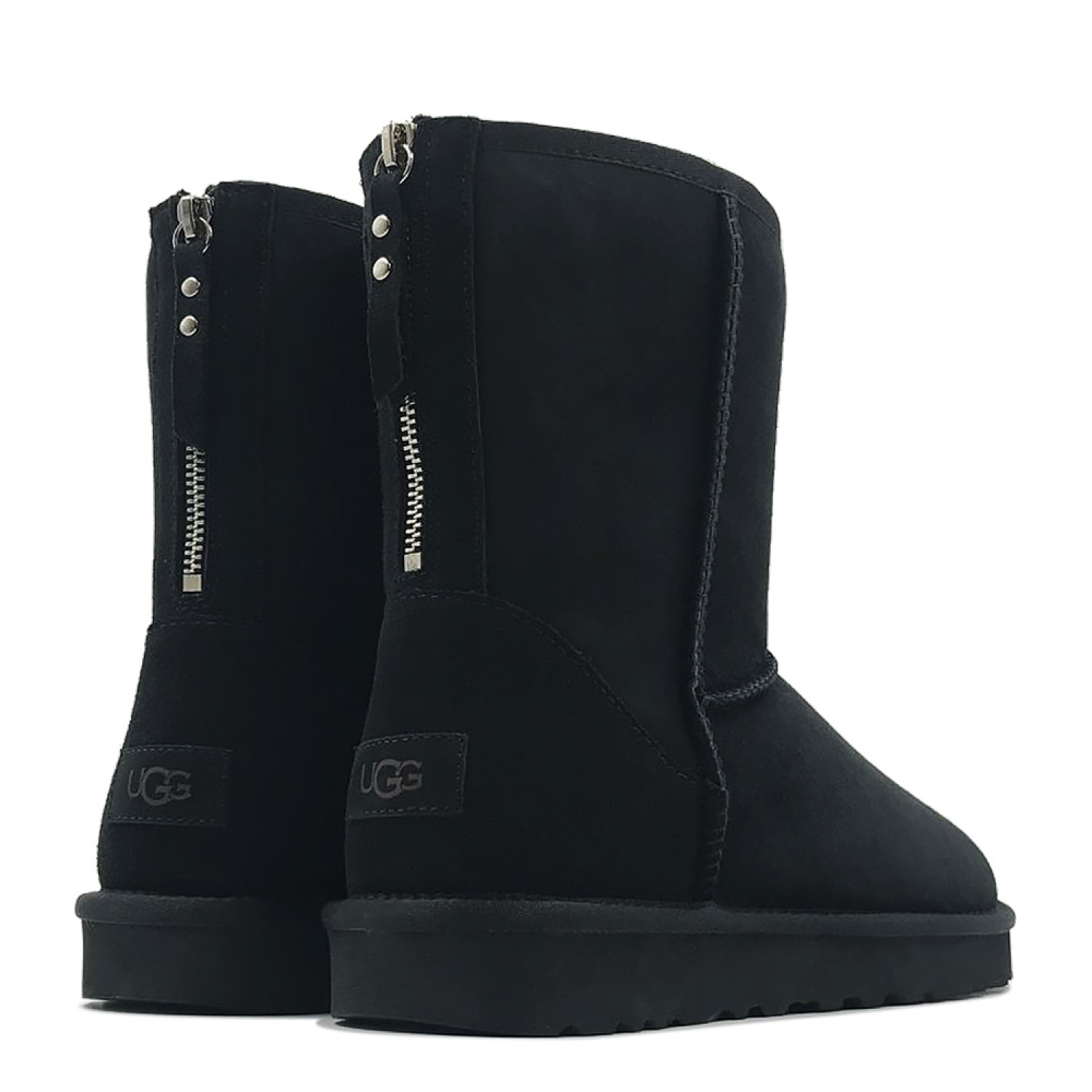 UGG Mens Classic Short Zip Black 