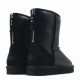 UGG Classic Short Zip Metallic Black
