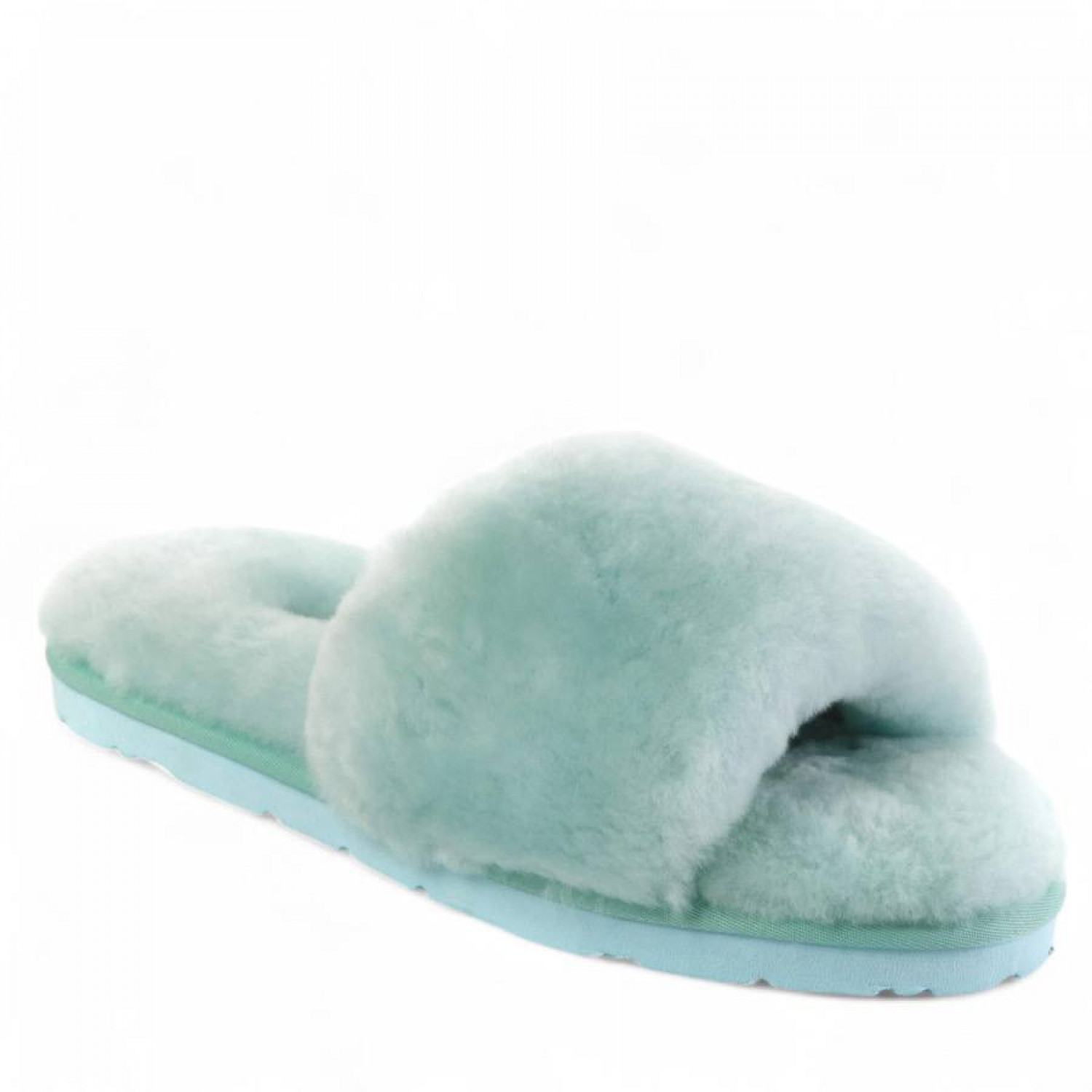 UGG Fluff Slide Slippers Lake Blue