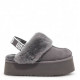 UGG Funkette Suede Platform Grey