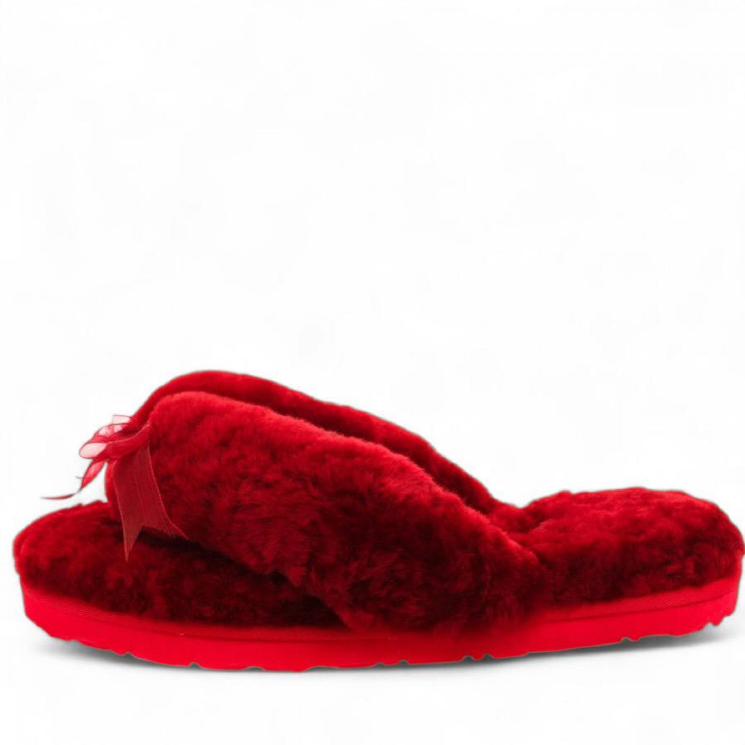 UGG Fluff Flip Flop Bordo