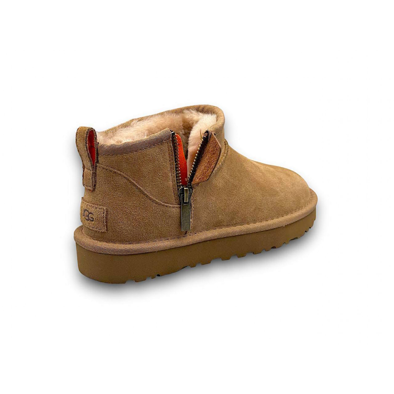 UGG Men Classic Ultra Mini ZIP Chestnut 