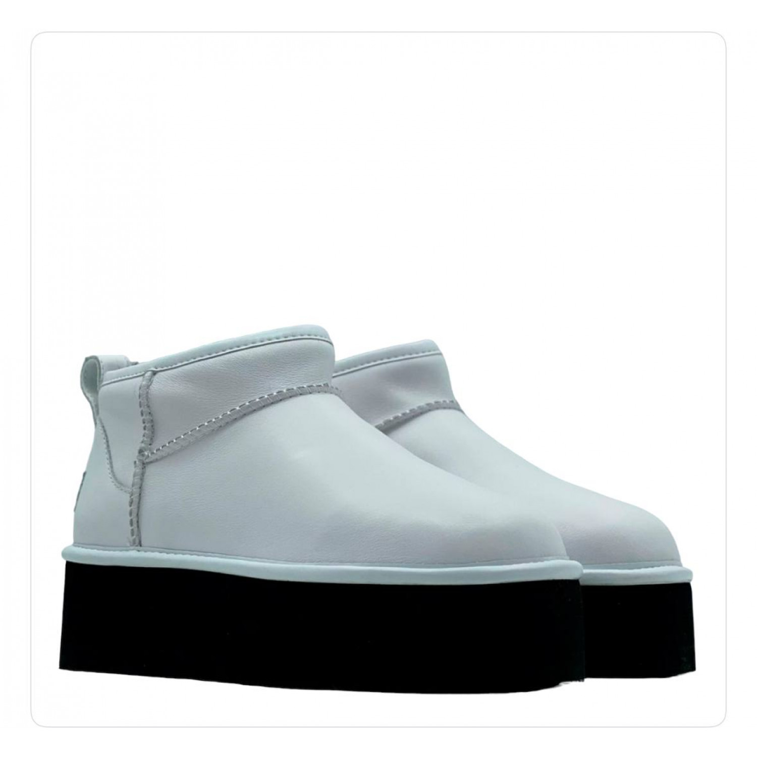 UGG Classic Ultra Mini Platform Leather White
